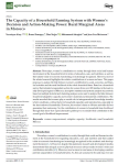 The capacity of a household farming system with women’s decision and action-making power: rural marginal areas in Morocco