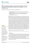 A new integrated framework to assess the impact of social farming on sustainability and rural development: a case study in Lazio