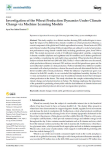 Investigation of the wheat production dynamics under climate change via machine learning models