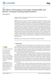 The effects of perceptions of economic sustainability and barriers on organic farming implementation