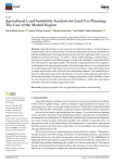 Agricultural land suitability analysis for land use planning: the case of the Madrid region
