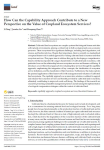 How can the capability approach contribute to a new perspective on the value of cropland ecosystem services?