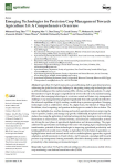 Emerging technologies for precision crop management towards agriculture 5.0: a comprehensive overview