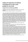 Analyse de trajectoires de résilience économique des circuits courts pendant la crise Covid. L'apport des narrations quantifiées