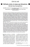 Méthodes mixtes et enjeux agri-alimentaires. État des lieux et perspectives