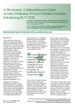 A structured, collaborative and open access database of food policies in Europe: introducing EU F-POD