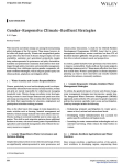 Gender-responsive climate-resilient strategies