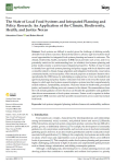 The state of local food systems and integrated planning and policy research: an application of the climate, biodiversity, health, and justice nexus