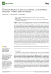 Food safety practices in artisanal and semi-automated dairy processors: evidence from Fier, Albania