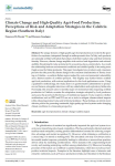 Climate Change and High-Quality Agri-Food Production: Perceptions of Risk and Adaptation Strategies in the Calabria Region (Southern Italy)