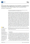 Sustainable Water Optimization Tool (SUWO): an optimization framework for the water–energy–food–ecosystem nexus