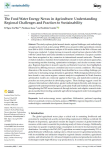 The food water energy nexus in agriculture: understanding regional challenges and practices to sustainability