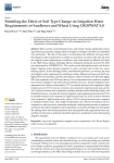 Modeling the effect of soil type change on irrigation water requirements of sunflower and wheat using CROPWAT 8.0