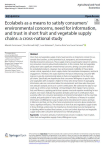 Determinants of consumer behavior in short food supply chains: a systematic literature review