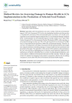 Method review for assessing damage to human health in LCA: implementation in the production of selected food products