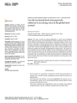 Can the territorial food system provide solutions to recurring crises in the global food system?