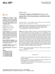 Economic analysis of irrigation services. An application of the hedonic price method on the FADN data