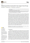 Optimizing resilient sustainable citrus supply chain design