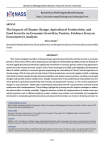 The impacts of climate change, agricultural productivity, and food security on economic growth in Tunisia: evidence from an econometrics analysis