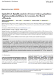 Spatial cost-benefit analysis of conservation agriculture implementation in Siliana Governorate, Northeast of Tunisia