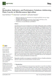 Restoration, indicators, and participatory solutions: addressing water scarcity in Mediterranean agriculture