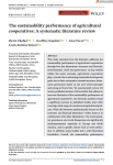The sustainability performance of agricultural cooperatives: A systematic literature review