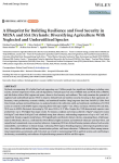 A blueprint for building resilience and food security in MENA and SSA drylands: diversifying agriculture with neglected and underutilized species