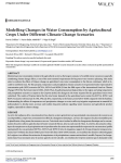 Modelling changes in water consumption by agricultural crops under different climate change scenarios
