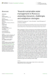 Towards sustainable water management in Morocco: assessing resources, challenges, and adaptation strategies