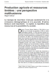 Production agricole et ressources limitées : une perspective malthusienne