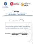 Financement de l’adaptation agricole en Méditerranée