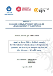 Analyse d’une filière de bioéconomie territorialisée