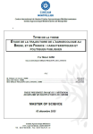 Etude de la trajectoire de lagro&eacute;cologie au Br&eacute;sil et en France