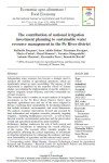 The contribution of national irrigation investment planning to sustainable water resource management in the Po River district