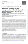 Uneconomic hobby or pursuit of autonomy? Exploring the farm management of underutilized crop farms
