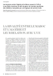 La rivalit&eacute; entre le Maroc et lAlg&eacute;rie et leur relation avec lUE
