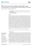 Tool for the assessment of irrigation water quality and its economic impact on crop production: Jordan Valley case study
