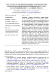 Evaluation of the environmental performance of agricultural production in the European Union: sustainable practices and their impacts