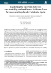Exploring the interplay between sustainability and resilience: evidence from farm accounting data in Catalonia, Spain