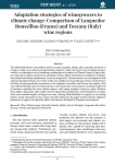 Adaptation strategies of winegrowers to climate change: comparison of Languedoc Roussillon (France) and Tuscany (Italy) wine regions