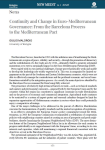 Continuity and change in Euro-Mediterranean governance: from the Barcelona process to the Mediterranean pact