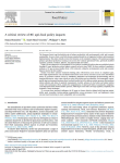 A critical review of EU agri-food policy impacts