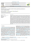 Ecosystem services provide for half of French agricultural production in annual cropping systems