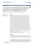 Living Labs for sustainable farming: evaluating crop rotations and sustainability of livestock systems in a semi-arid Mediterranean area