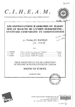 Les exportations d'agrumes du Maroc sur le marché de l'Union européenne : avantage comparatif et compétitivité