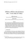 Inflation, inflation risk and interest rates: a case study for Turkey