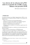 Los efectos de la reforma de la PAC sobre la economía de Castilla y León: balance del período 93-99