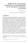 Análisis de las características productivas y de comercialización de los citricultores valencianos y su relación