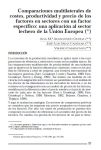 Comparaciones multilaterales de costes, productividad y precio de los factores en sectores con un factor específico: una aplicación al sector lechero de la Unión europea