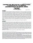 Factores que influyen en la competitividad y estrategias de las empresas agroindustriales en Aragón, España